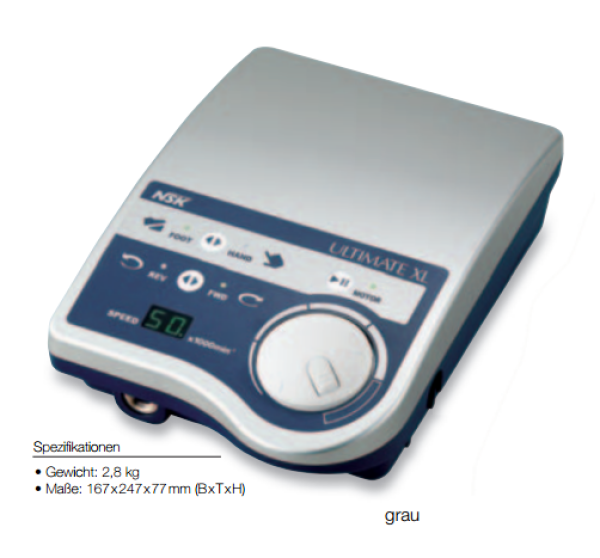 NSK Ultimate XL control unit, table